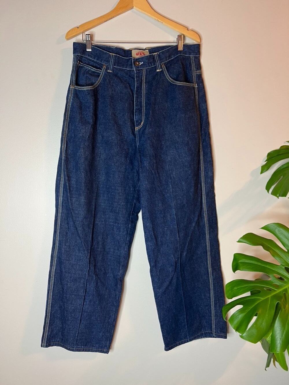 Vintage PJ Mark Jeans Men 34x32 Baggy Loose Fit Y2K Skater Embroidered Cyber